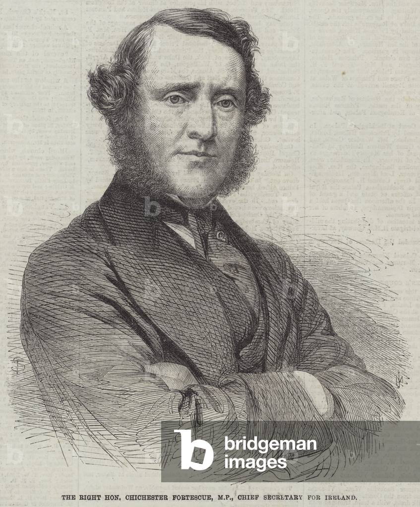 The Right Honourable Chichester Fortescue, MP, Chief Secretary for Ireland (engraving)