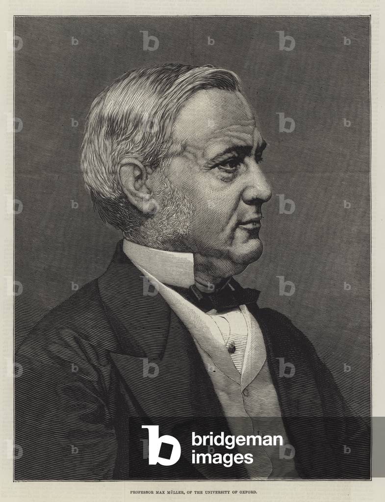 Professor Max Muller, of the University of Oxford (engraving)