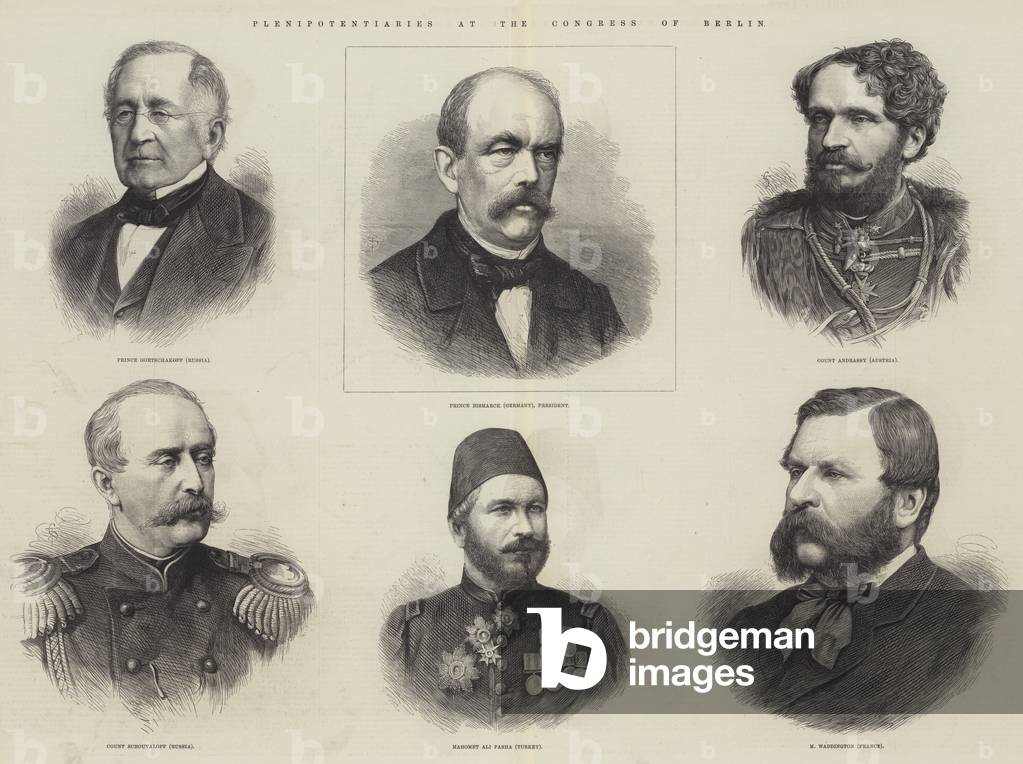 Plenipotentiaries at the Congress of Berlin (engraving)