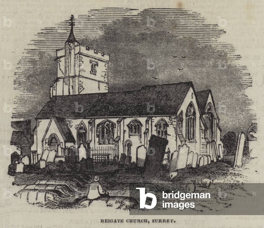 Reigate Church, Surrey (engraving)