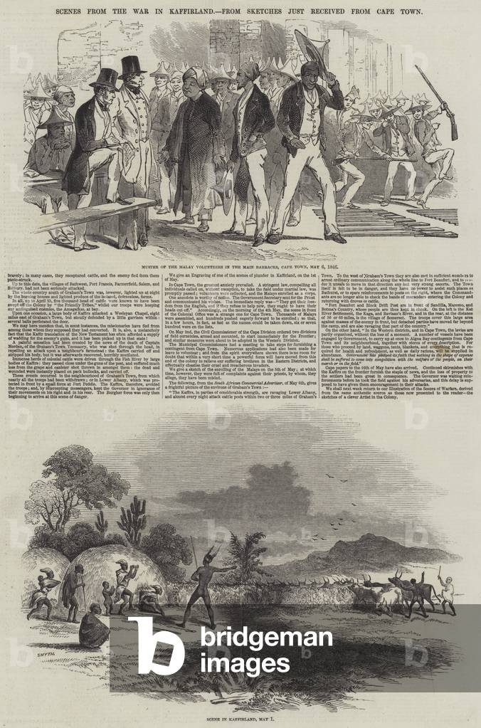Scenes from the War in Kaffirland (engraving)