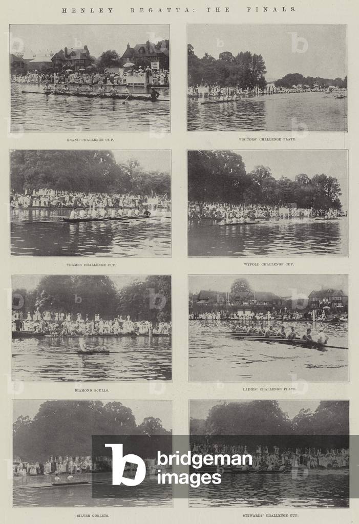 Henley Regatta, the Finals (b/w photo)