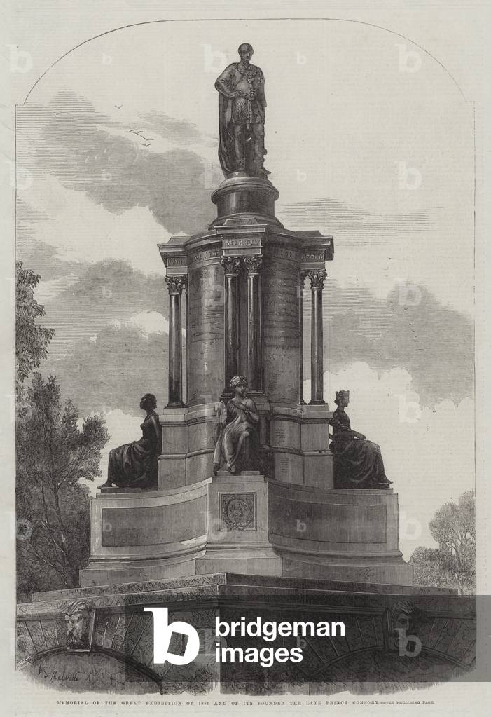 Memorial of the Great Exhibition of 1851 and of its Founder the late Prince Consort (engraving)