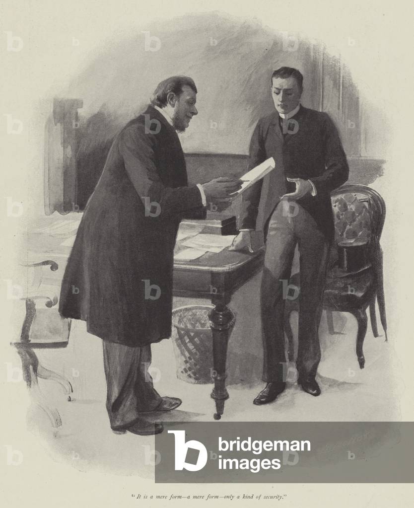 The Five Years' Tryst, by Walter Besant (litho)