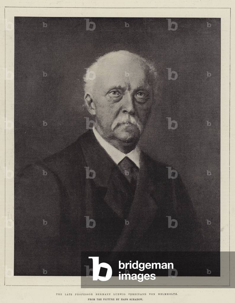 The Late Professor Hermann Ludwig Ferdinand von Helmholtz (engraving)