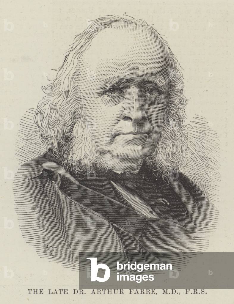 The late Dr Arthur Farre, MD, FRS (engraving)