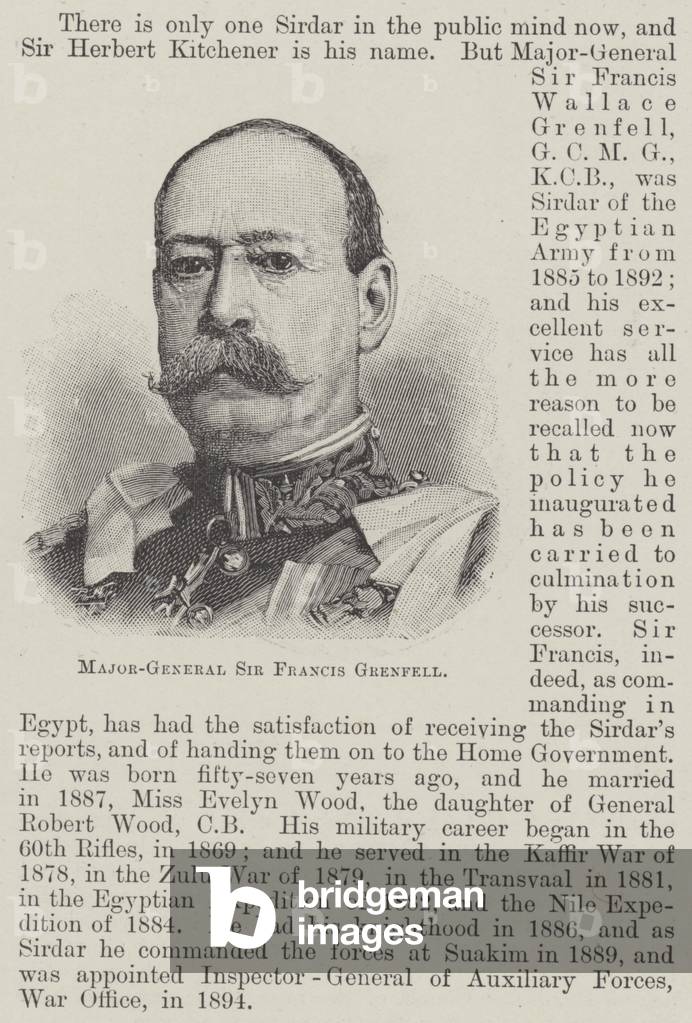 Major-General Sir Francis Grenfell (engraving)