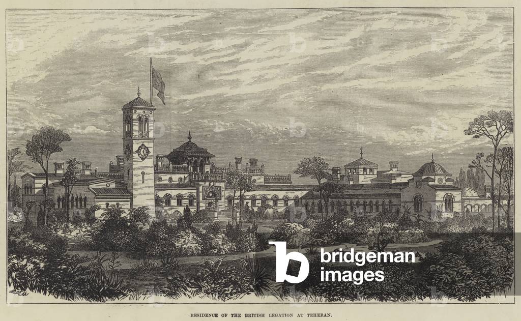 Residence of the British Legation at Teheran (engraving)