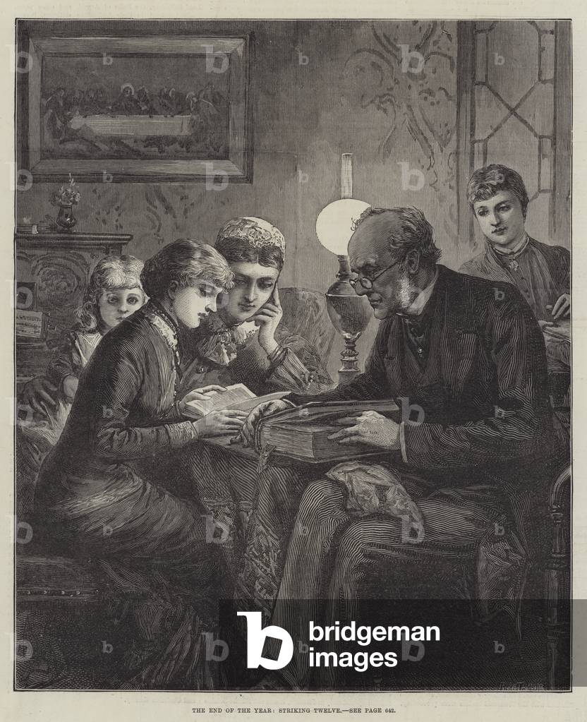 The End of the Year, Striking Twelve (engraving)