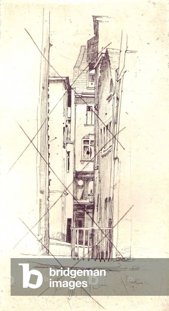 Street in Cologne (etching)