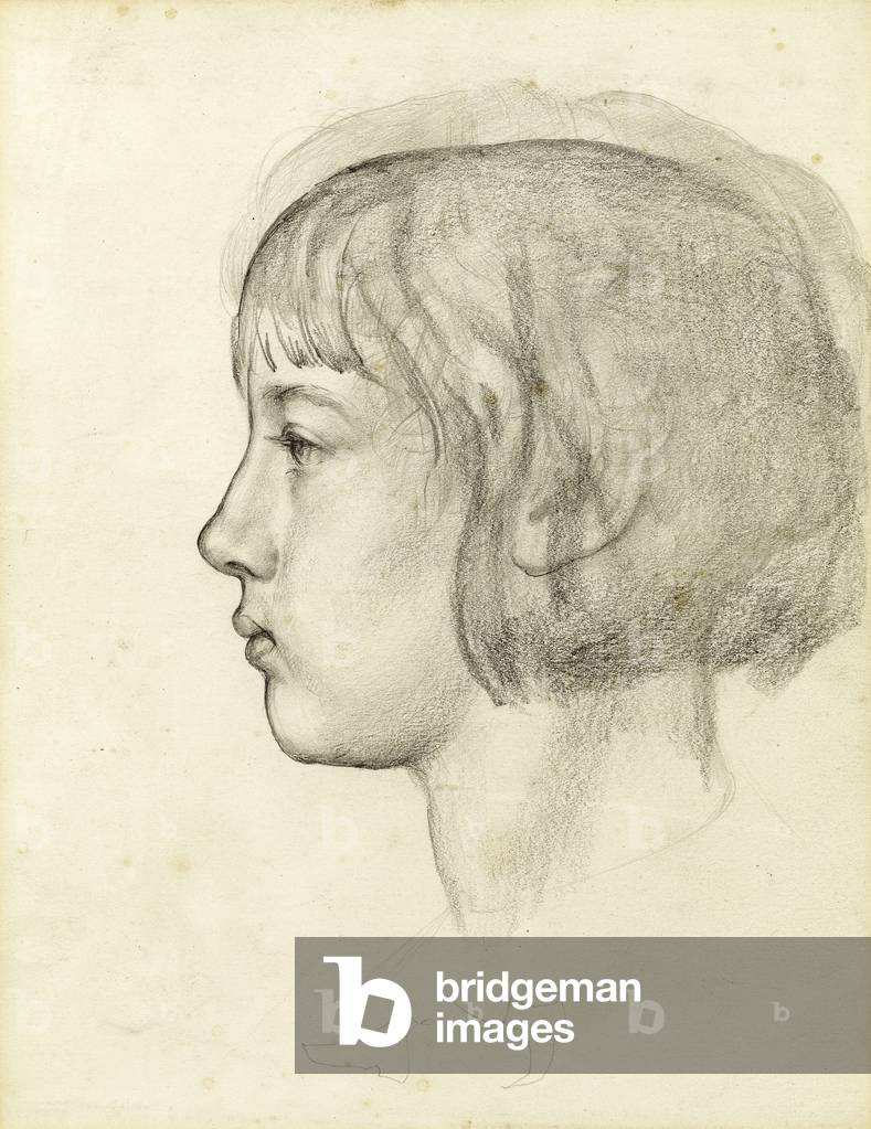 Young girl (pencil on paper) 