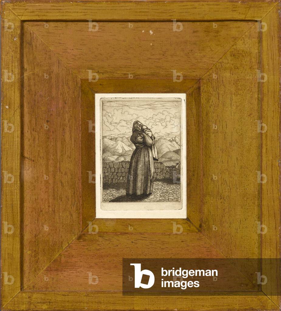Mother and Child (etching) 
