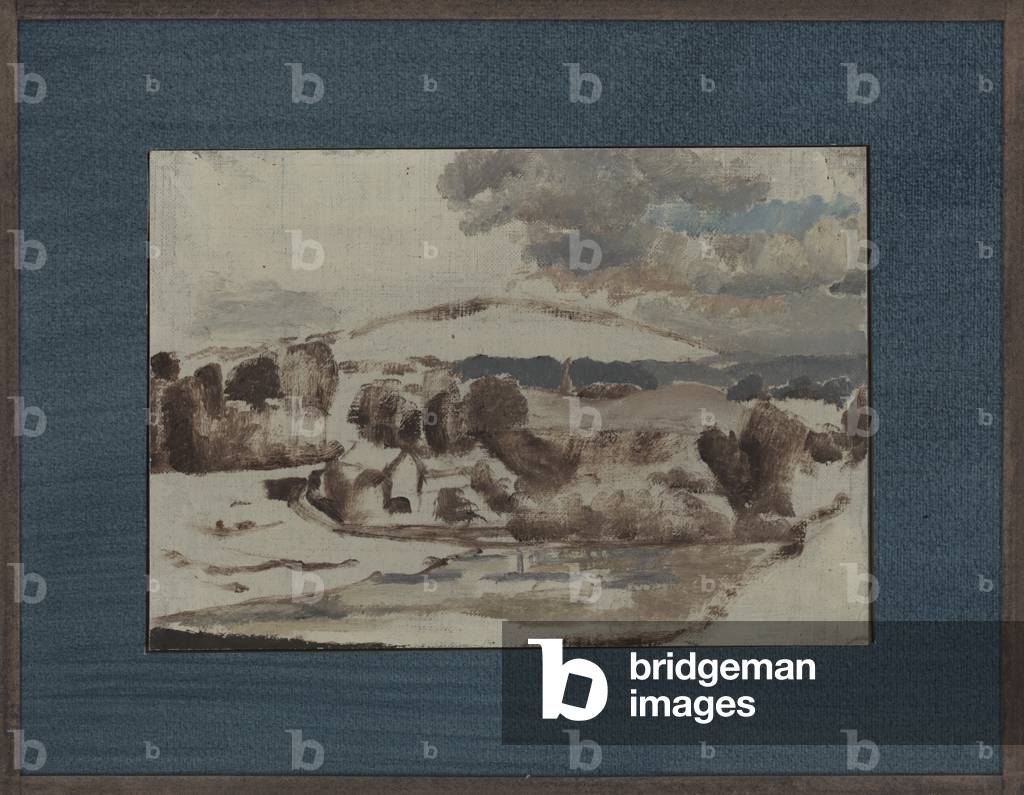 The Malvern Hills, c.1930 (oil on canvas board)