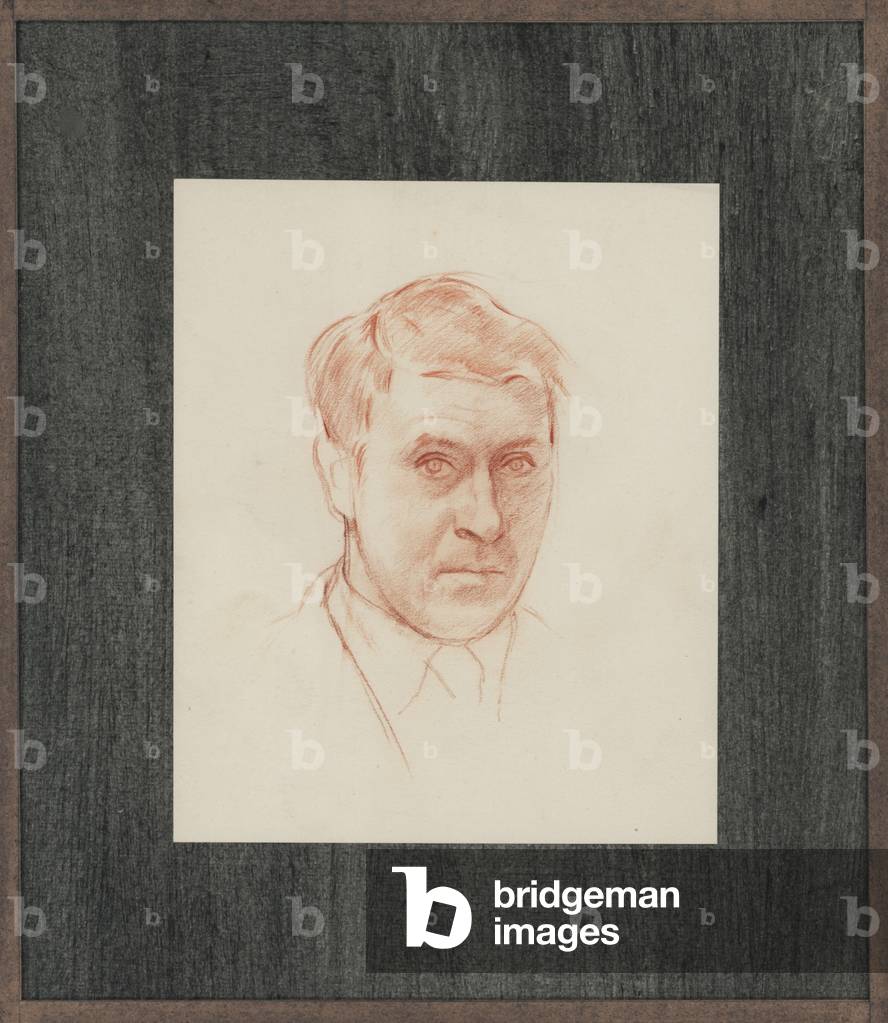 Self portrait, c.1935 (red pencil on paper)