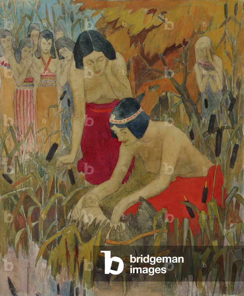 The Finding of Moses, c.1935 (w/c on paper)