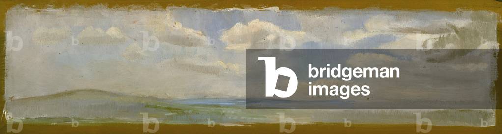 Study en plein air - The Malvern Hills, c.1920 (oil on panel)