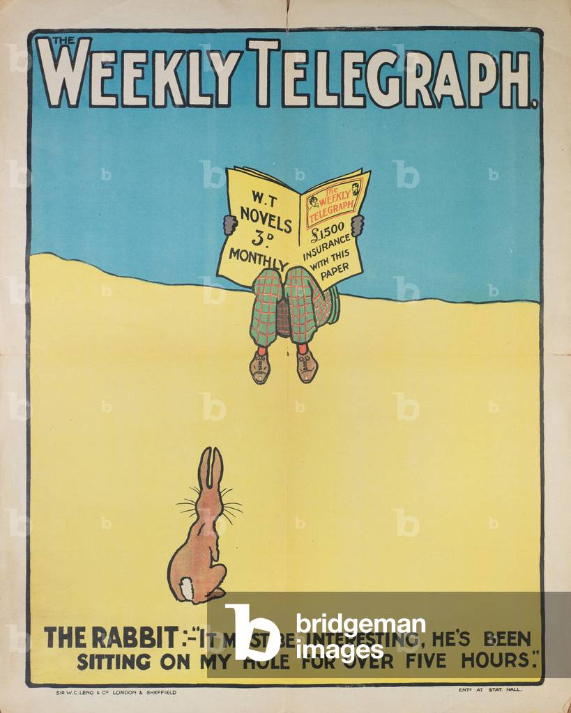 Weekly Telegraph, c.1910 (colour litho)