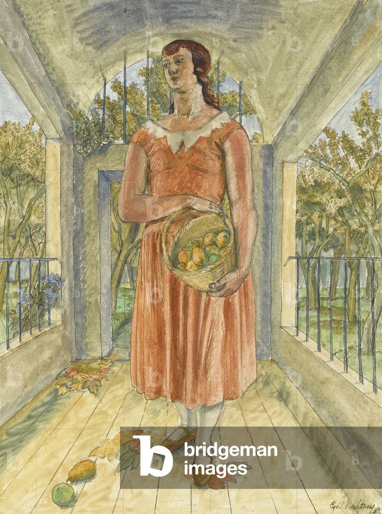 Allegory of Autumn, 1932 (pen & ink with w/c on paper)