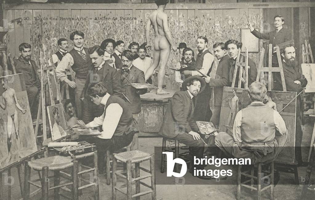 Ecole des Beaux Arts - Atelier de Peintre (b/w photo)