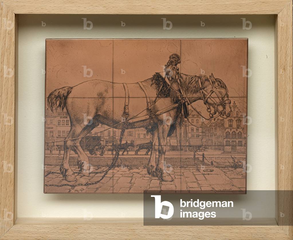 The Horse of Ostend, 1921 (copper etching plate)