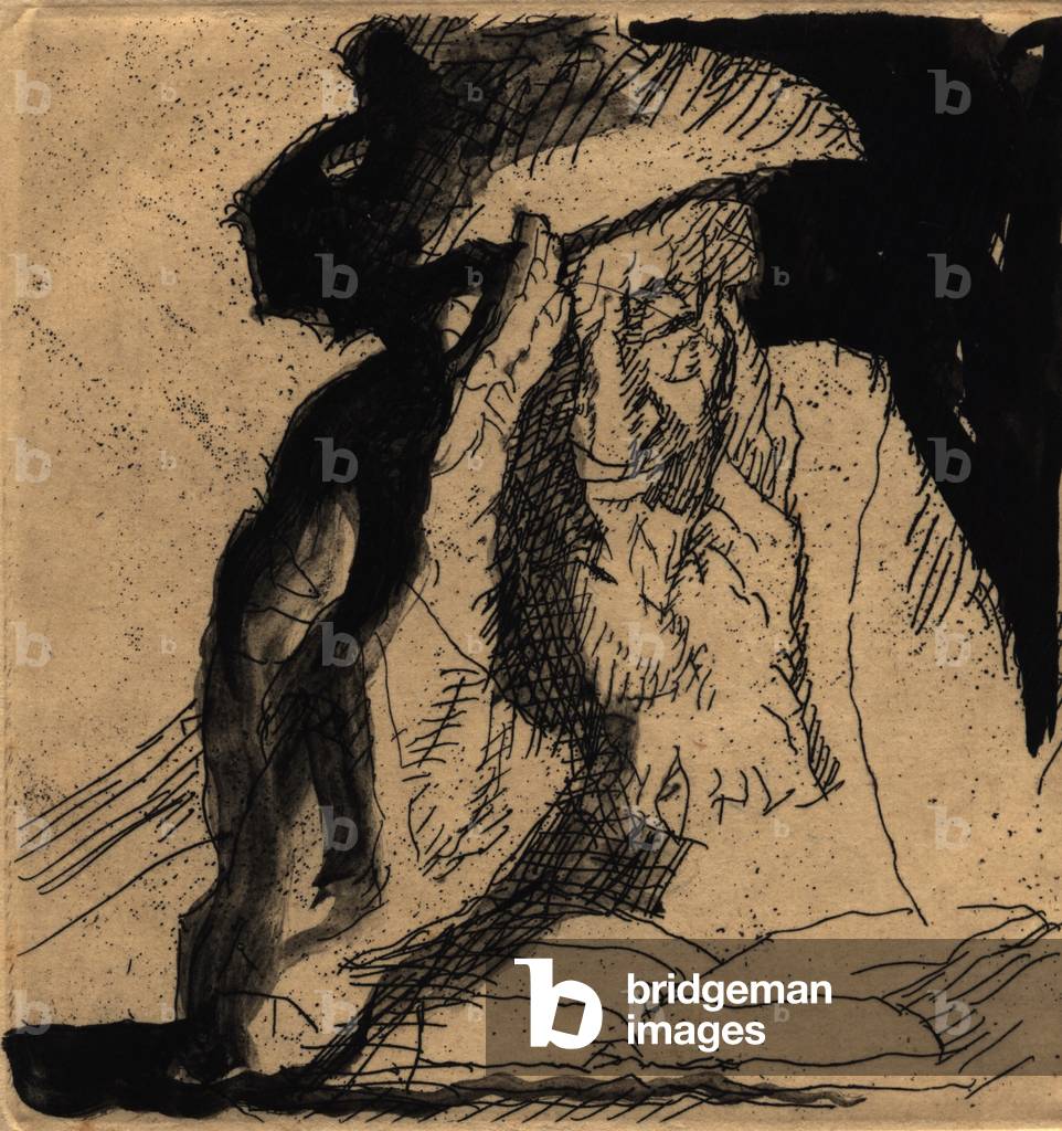 L'Ombre de la Croix - Book 1, page 15, 1931 (black ink over etching)