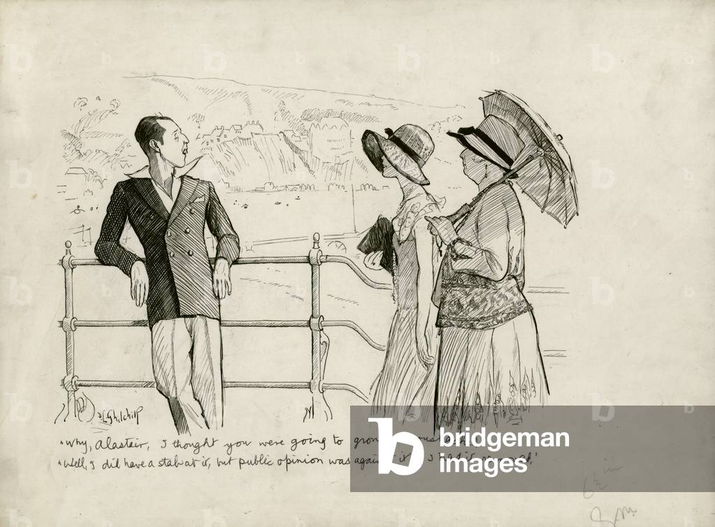 Public Opinion...., c.1920 (pen & ink on paper)