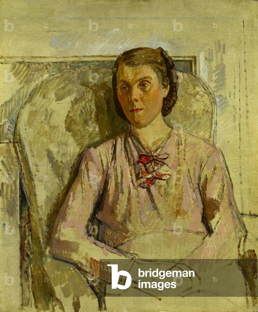 Portrait of Helen Binyon (oil on canvas)