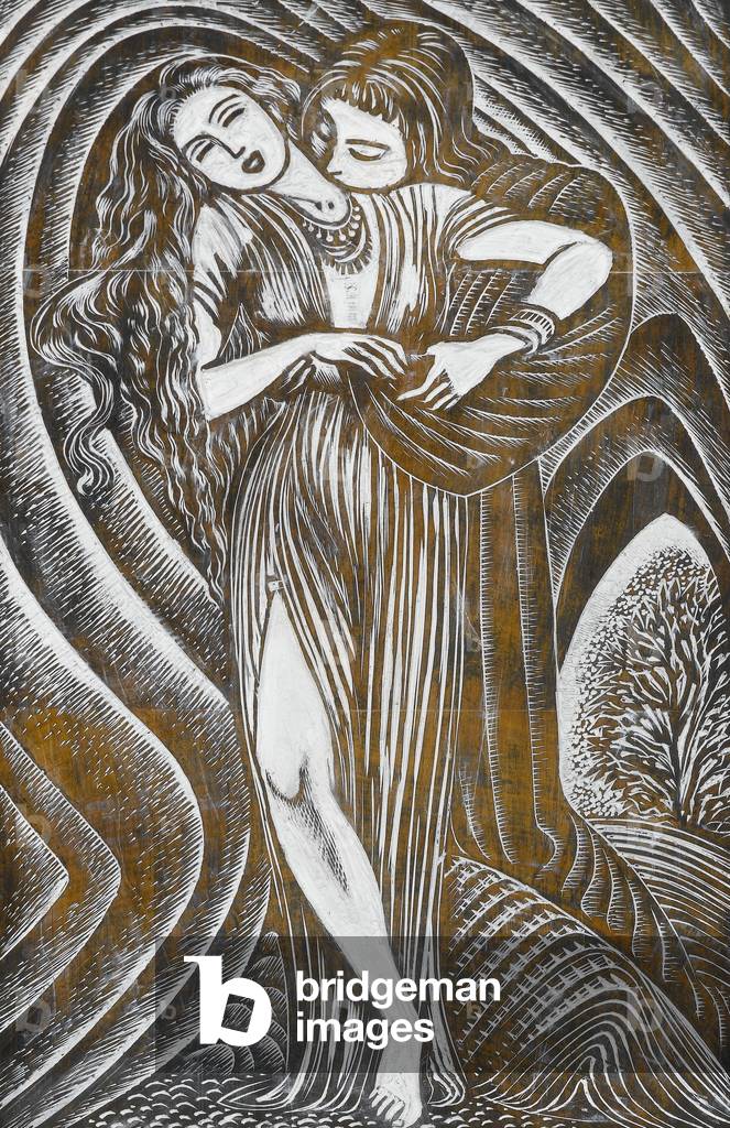 Lovers, 1948 (woodblock)