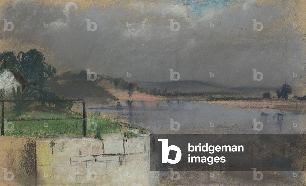Severn, from Bulls Quay (pastel on paper)