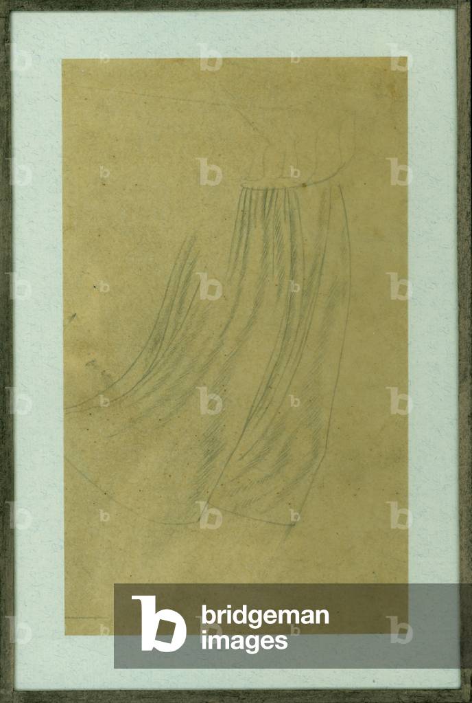 Study for St Martin altarpiece (pencil on tracing paper)