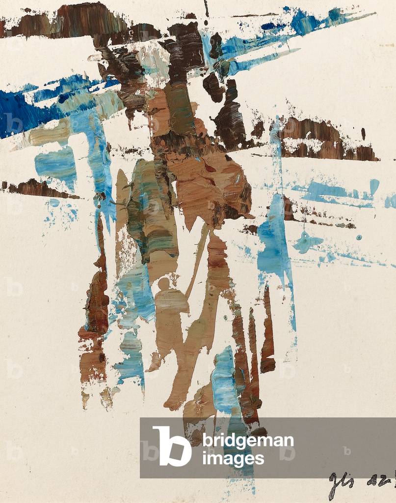 Abstract study, 1942 (oil on card)