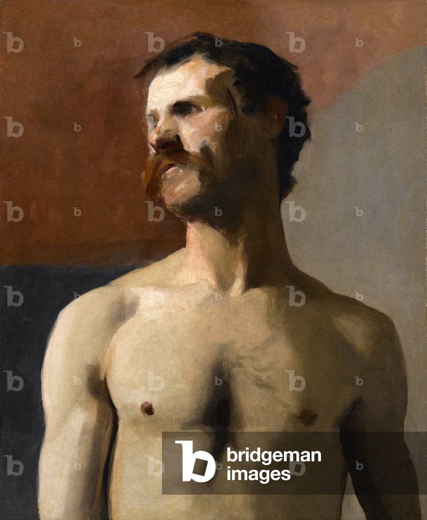 Male Nude - life study, c.1885 (oil on canvas) 