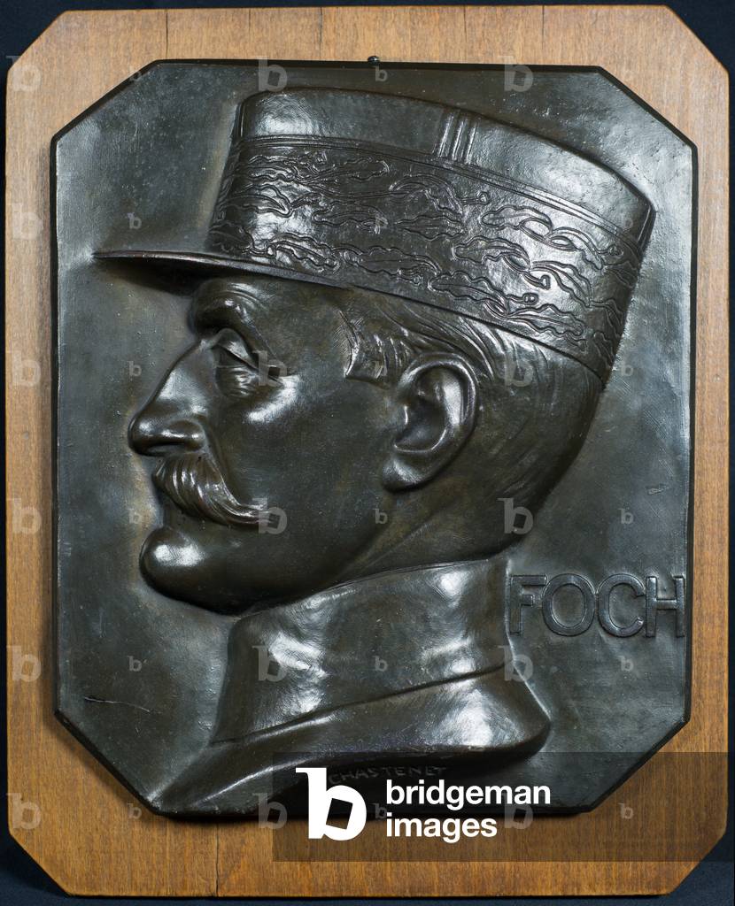 Profile Portrait of Foch, 3rd April 1912 (bronze)