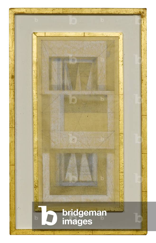 Study for the First Students Union Mural, c.1964 (gouache over pencil on paper)