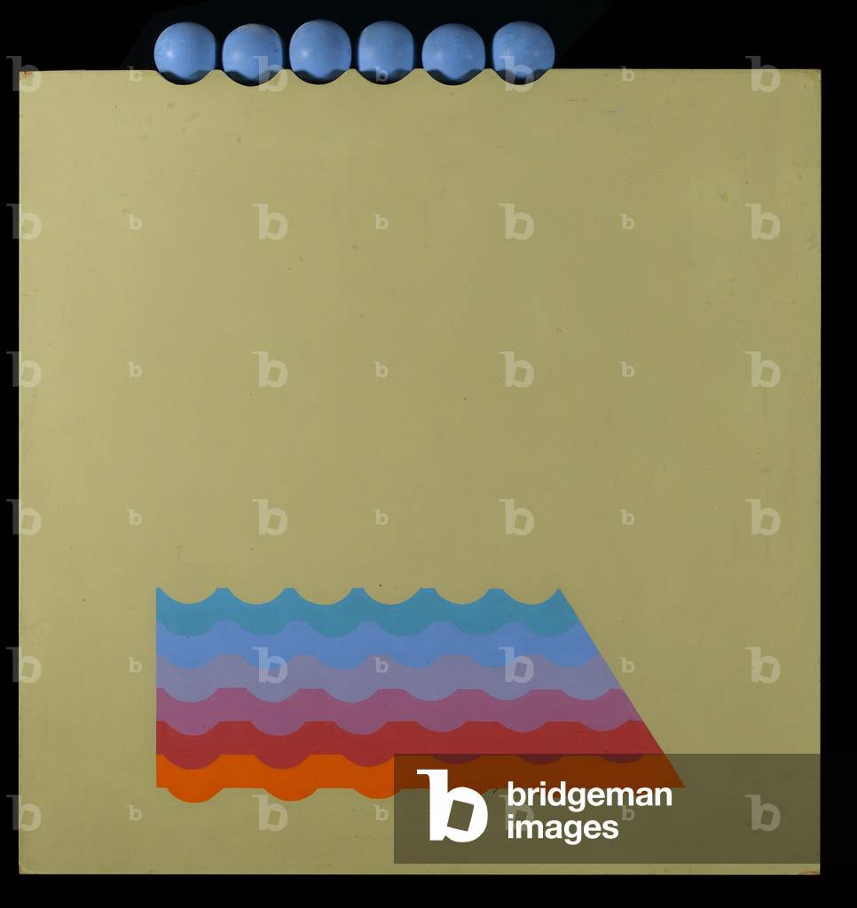 On and In - Variations on the Square No. 6 (mixed media)