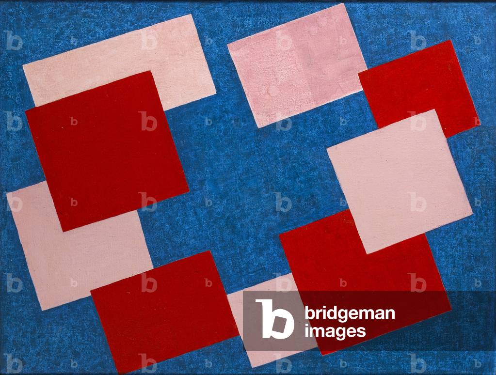 Red Centre Blue, c.1969 (oil on canvas)