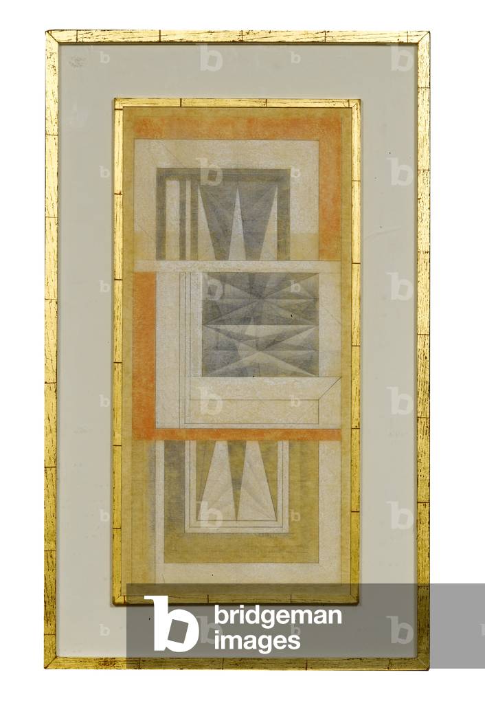 Study for the First Students Union Mural, c.1964 (gouache over pencil on paper)