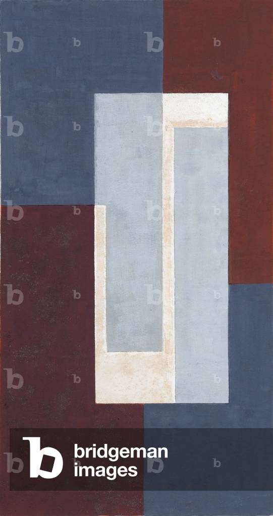 Original Design for Grey Squares on Brown, late 1960s (gouache)