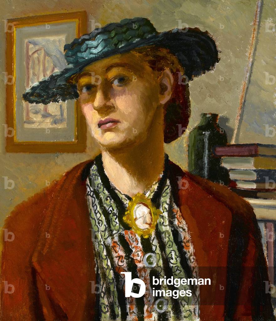 Portrait of the artist's wife Felicity, mid 1930s (oil on panel)