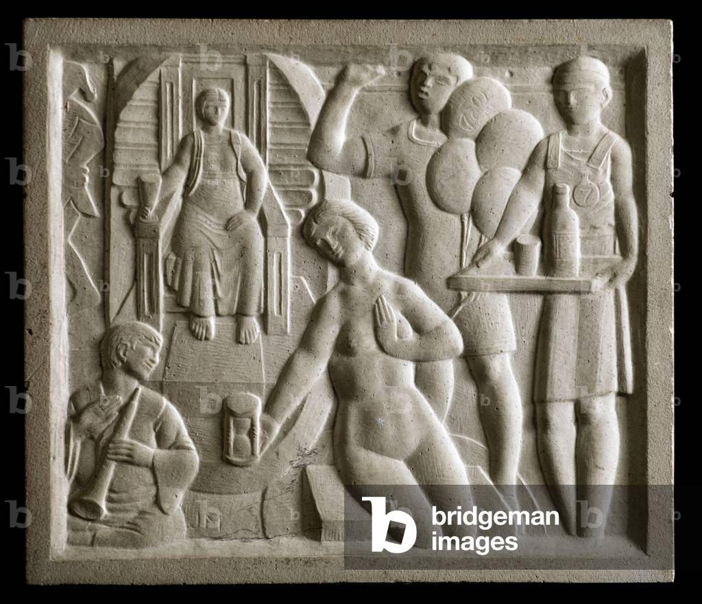 Untitled, 1940s (ceramic cement & resin tile)