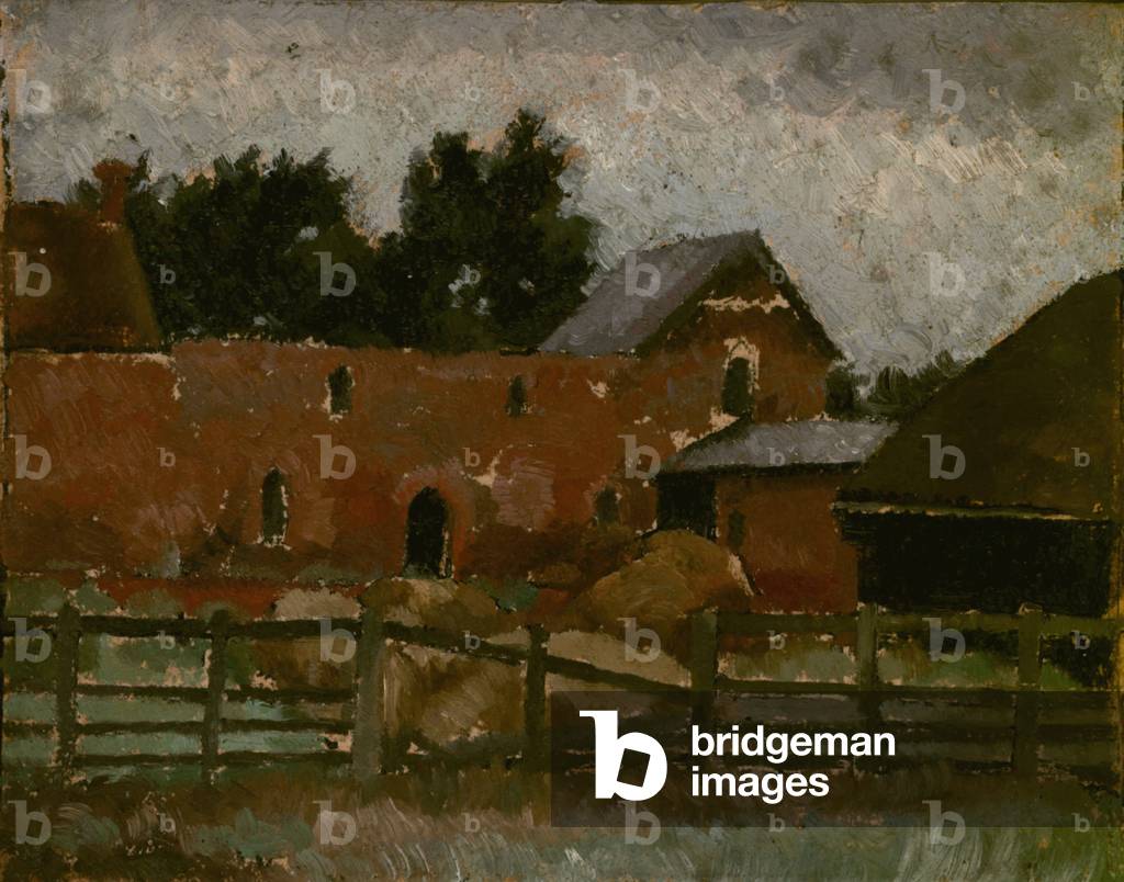 RCA Sketch 'The Little Manor Farm' (oil on board)