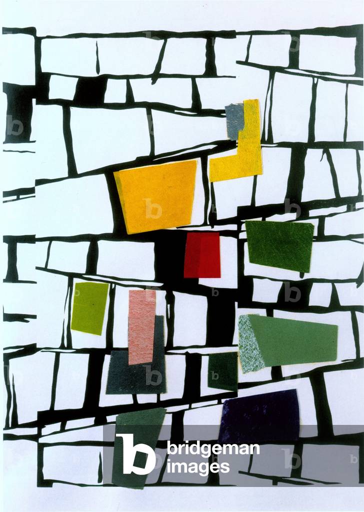 Sketch for Ply Glass, 1957 (colour litho)