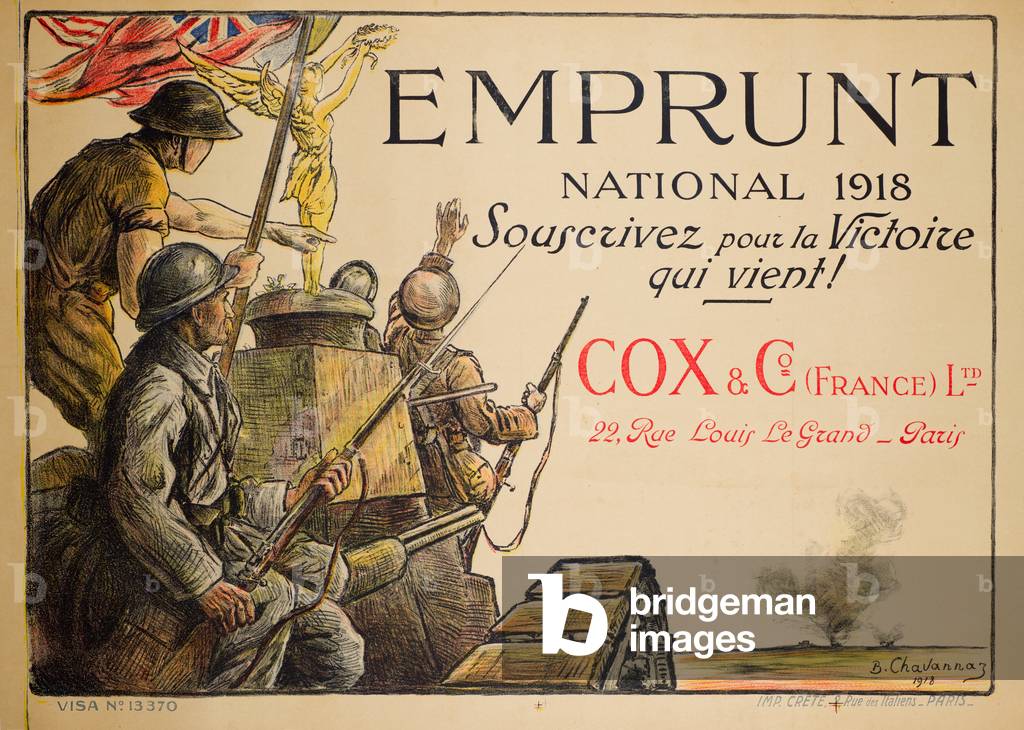 Souscrivez pour la Victoire qui vient!, Emprunt National 1918 (colour litho)