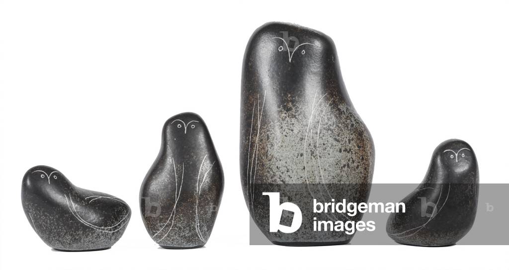 Pebble Owls, c.1963 (glazed porcelain)