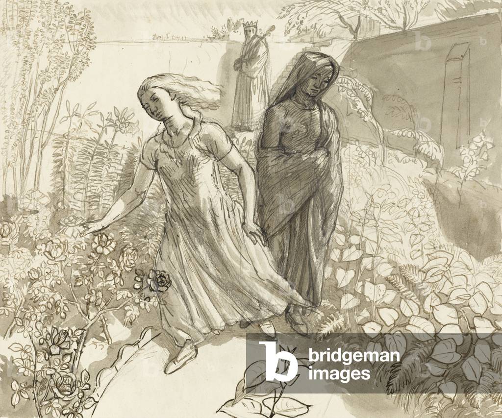 Study for Joy and Sorrow, c.1933 (pen and ink with wash on paper)