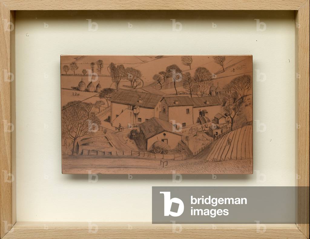 Landscape, 1932 (copper etching plate)