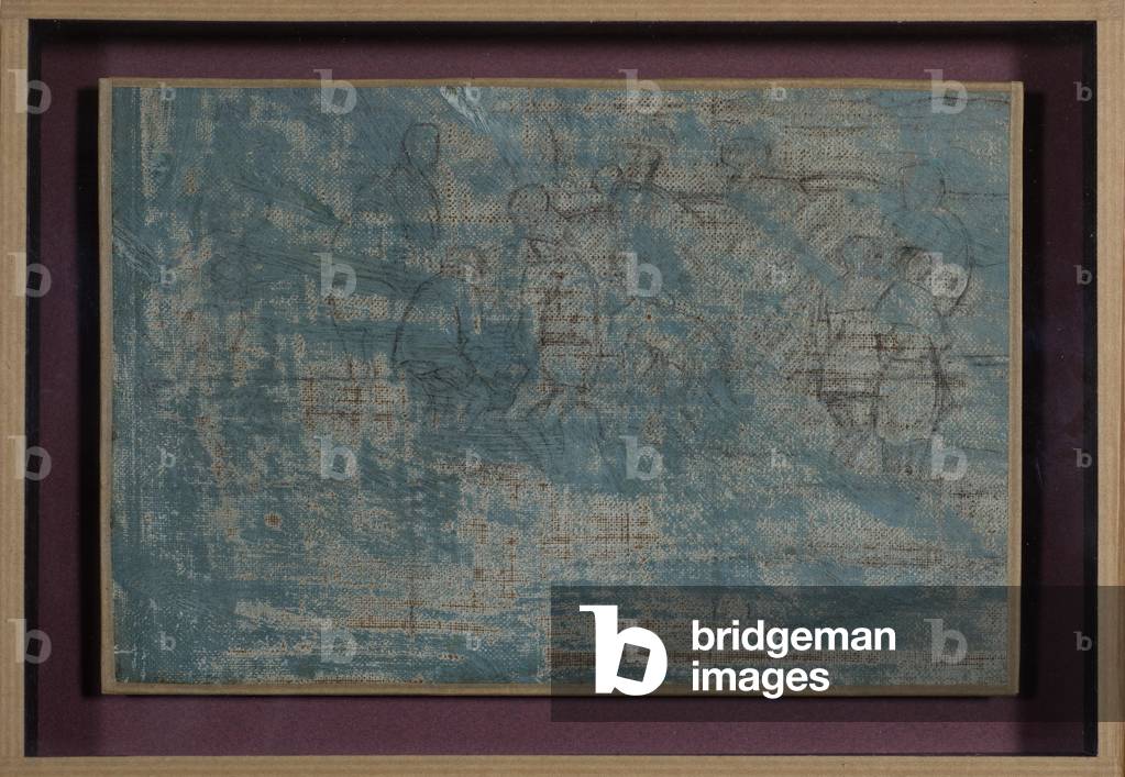 Preparatory sketch, figures on a beach, circa 1920