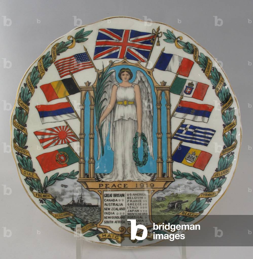 Victory Plate 'Peace 1919' (transfer printed china)
