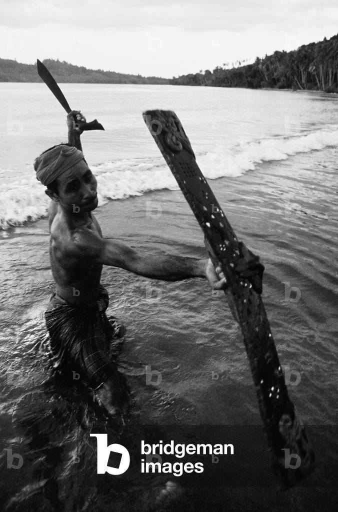 Chakalele war dance, 1974 (b/w photo)