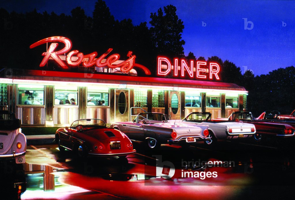 Rosie's Diner #6, 2002 (oil on linen)